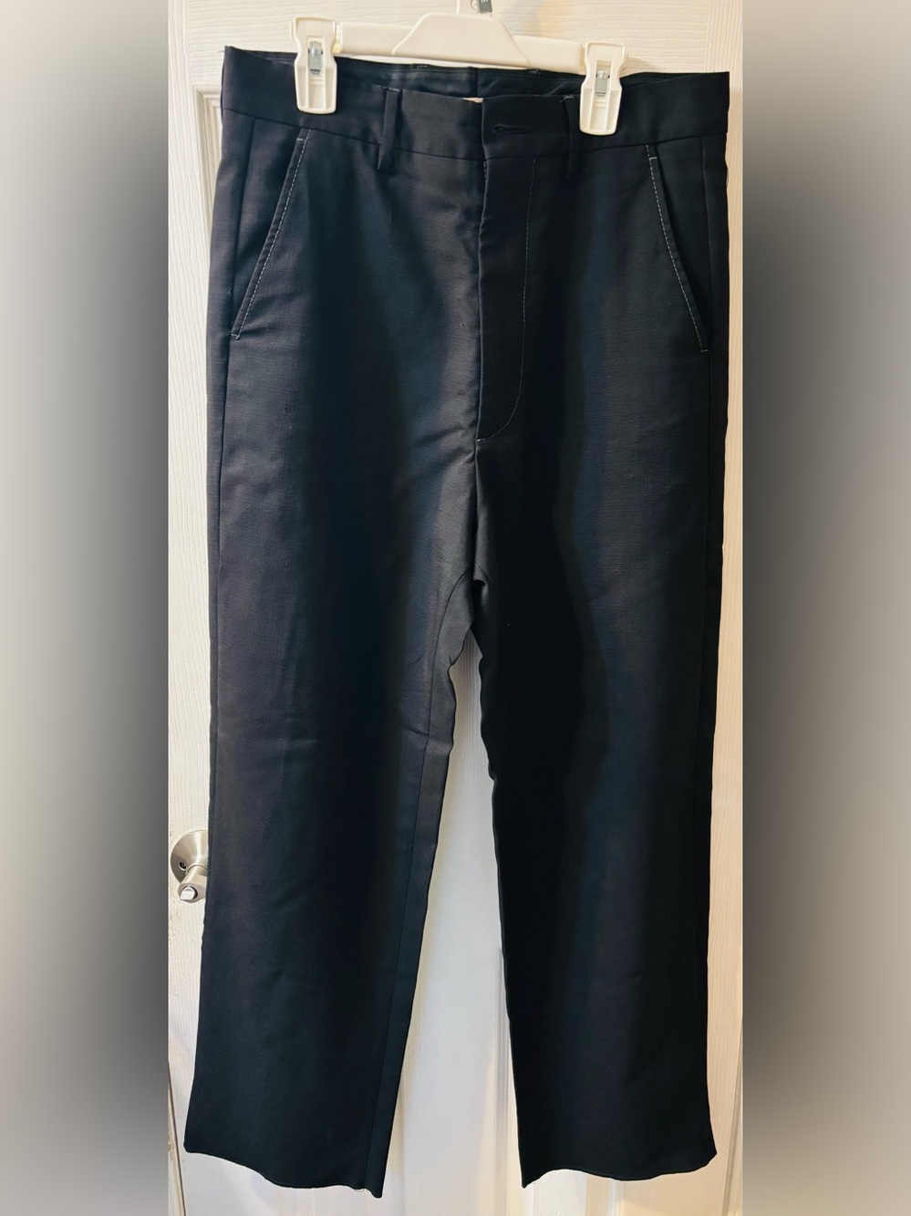 Marni Black Flat-Front Men's Pants